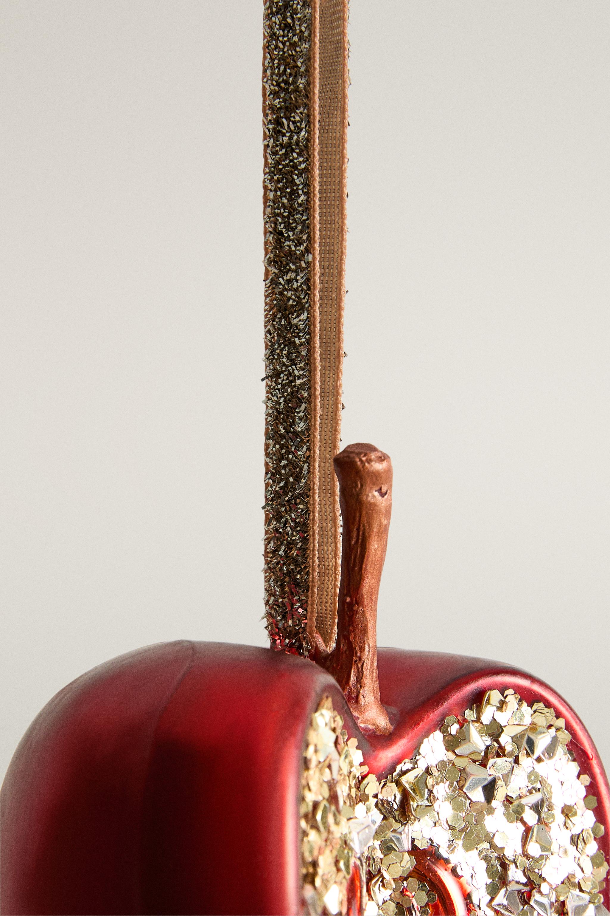 Glass Apple Christmas Tree Ornament