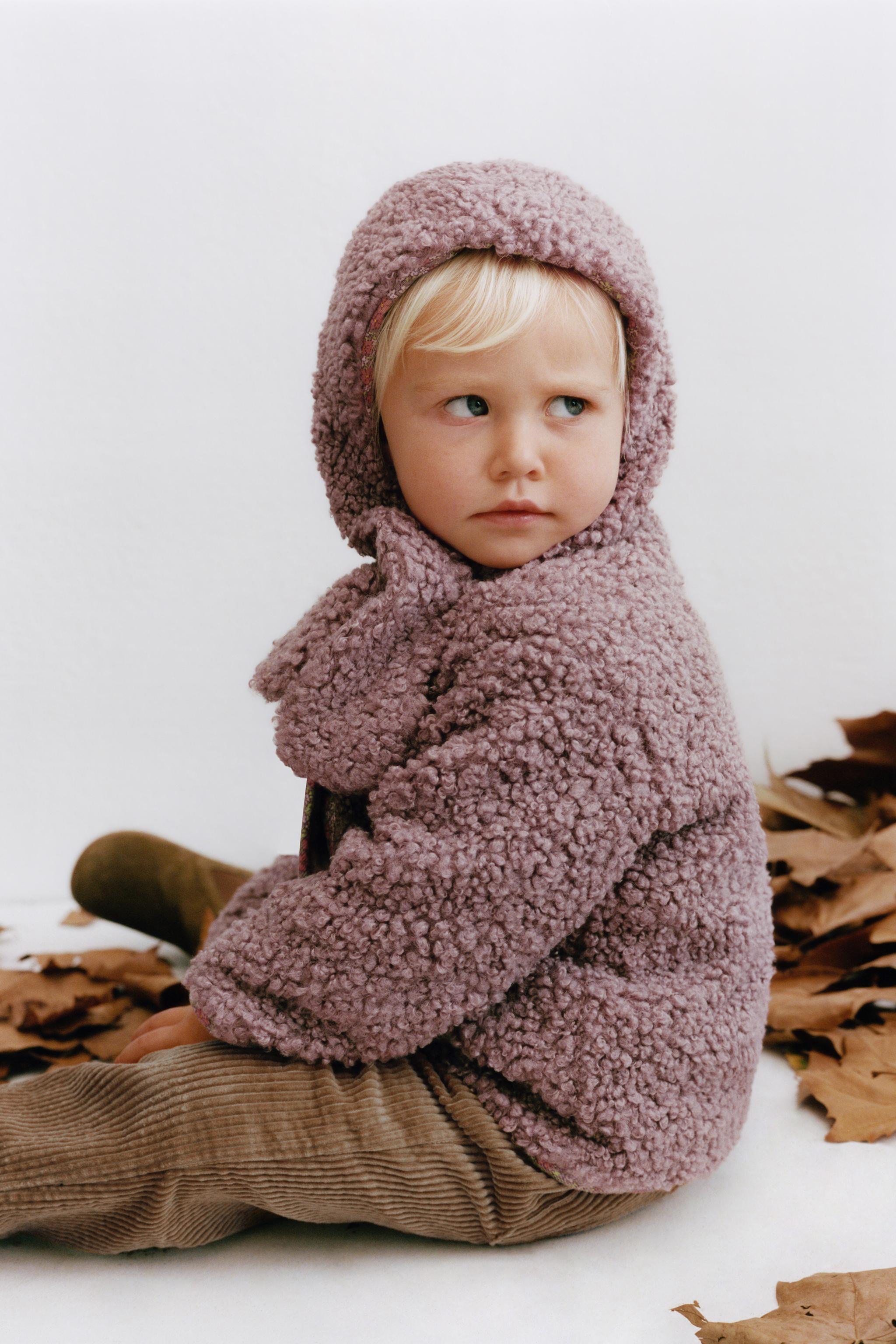 BONNET EFFET MOUTON AVEC COL