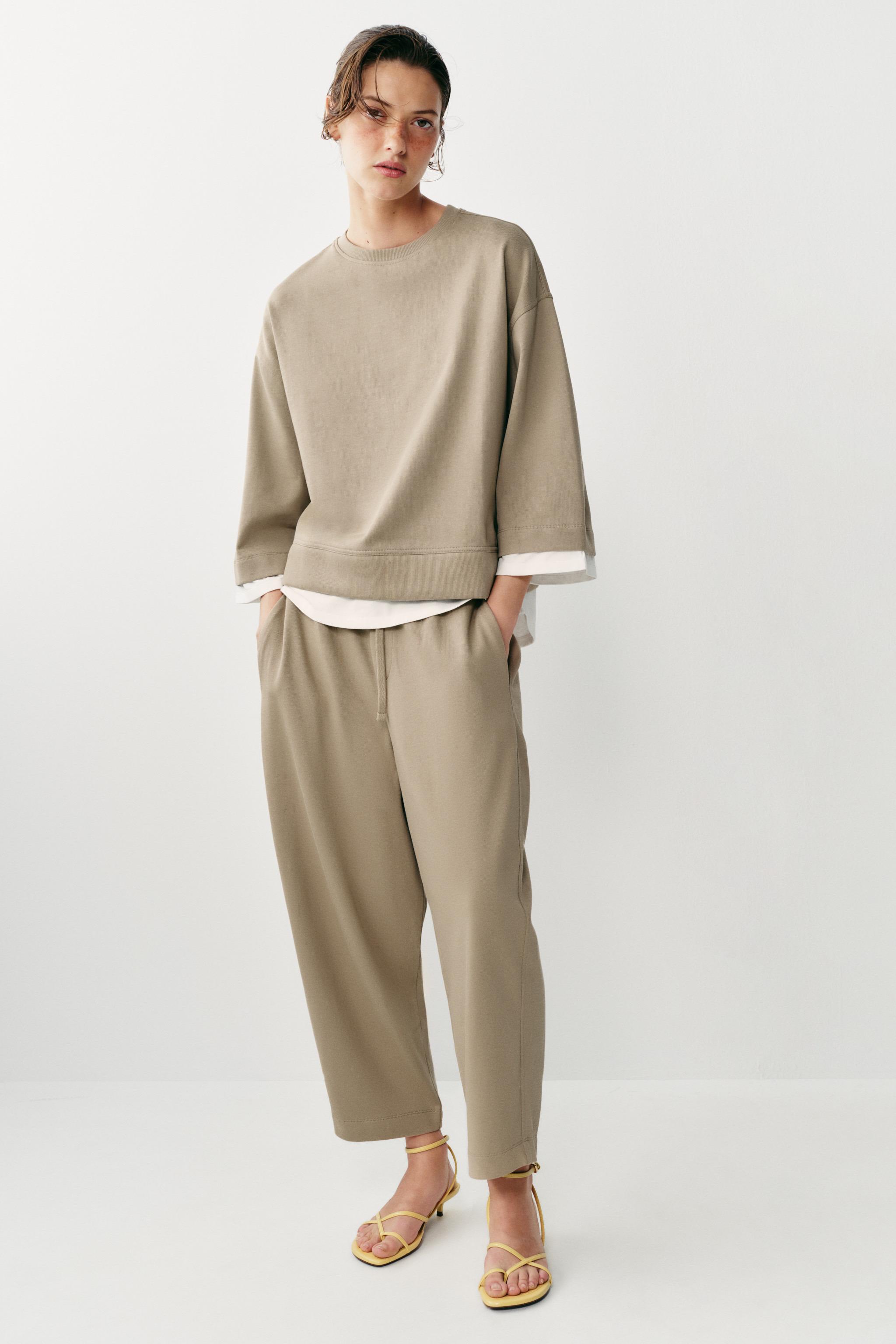 BALLOON TROUSERS — Mid-camel