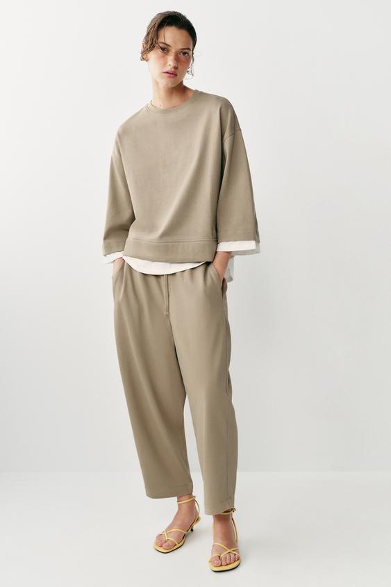 BALLOON TROUSERS - Mid-camel by Zara - Image 0