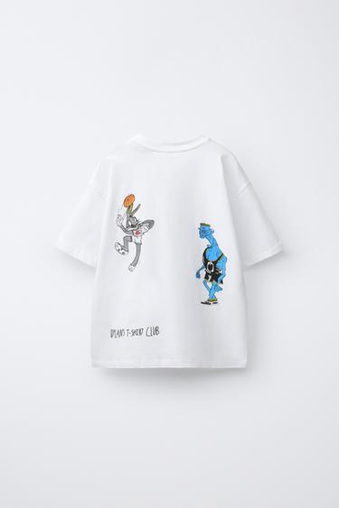 T-SHIRT ILLUSTRATION SPACE JAM™ & © X DYLAN´S T-SHIRT CLUB X ZARA - Blanc de Zara - Image 1