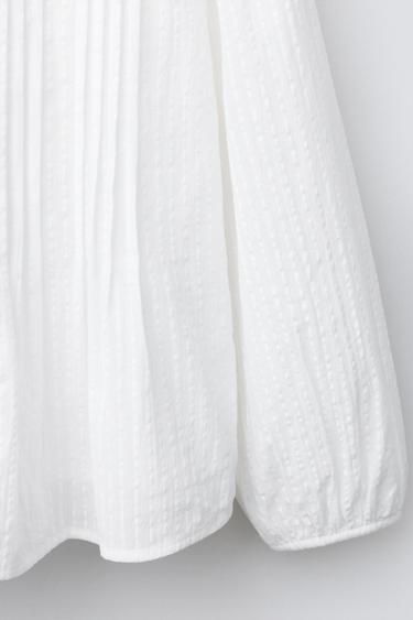 ROMANTIC SHIRT WITH PINTUCKS - White by Zara - Image 3