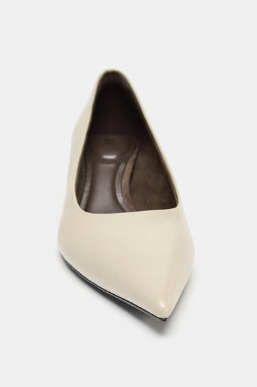 KITTEN-HEEL SHOES - Grey by Zara - Image 4