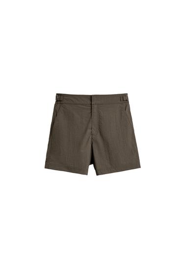 BADESHORTS MIT SCHLAUFEN - Braun von Zara