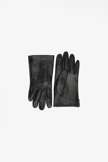LIMITED EDITION 100% LEATHER SHORT GLOVES — Black 1