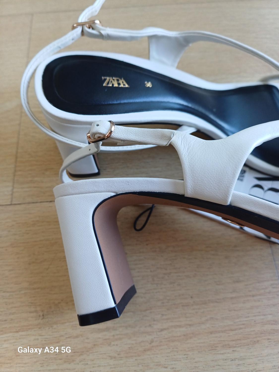 WIDE HEEL LEATHER SANDAL - Image 7