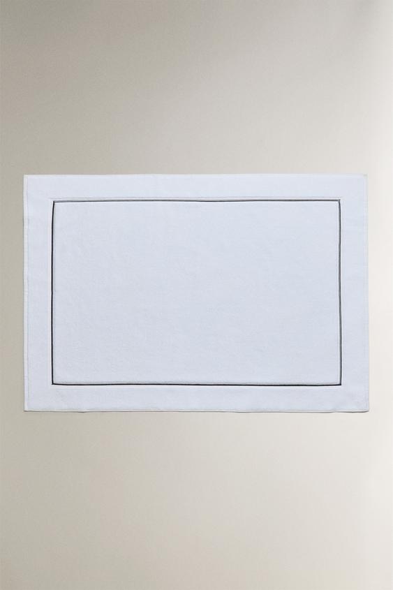 Zara SCALLOPED BATH MAT - Anthracite grey - Image 0