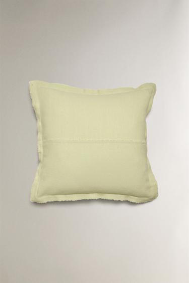 CAPA ALMOFADA FRANJAS - Verde-médio da Zara