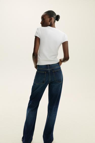 T-SHIRT WITH TEXT PRINT - White by Zara - Image 4