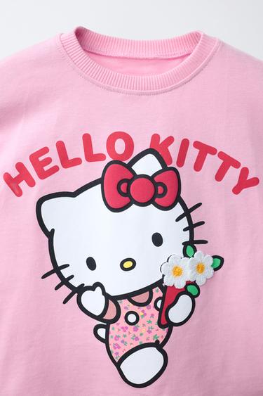 T-SHIRT IMPRIMÉ HELLO KITTY © SANRIO - Rose de Zara - Image 2