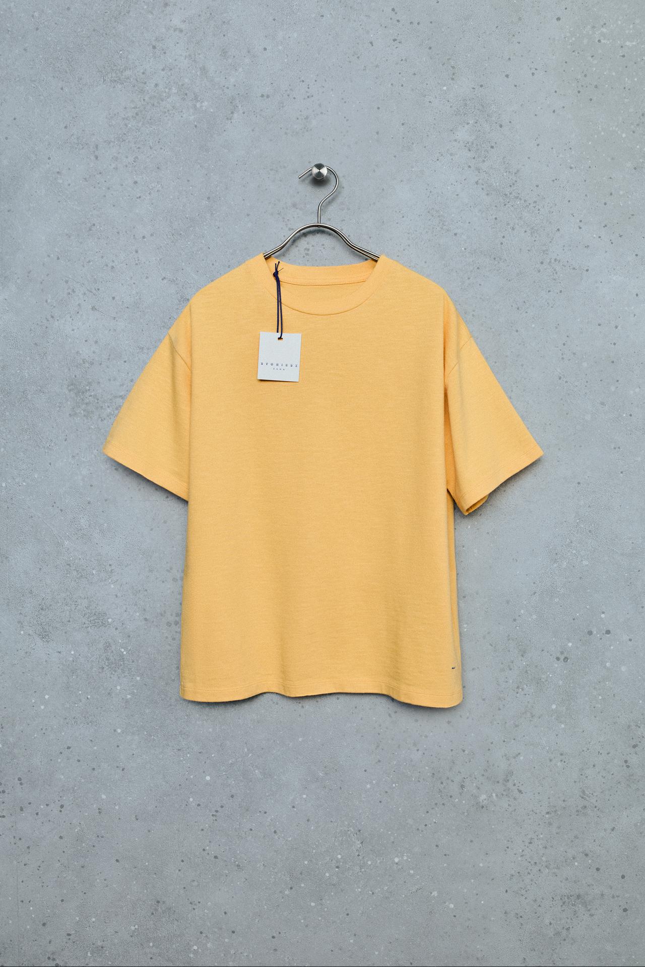 STORIESZ - PLAIN T-SHIRT — Pastel yellow