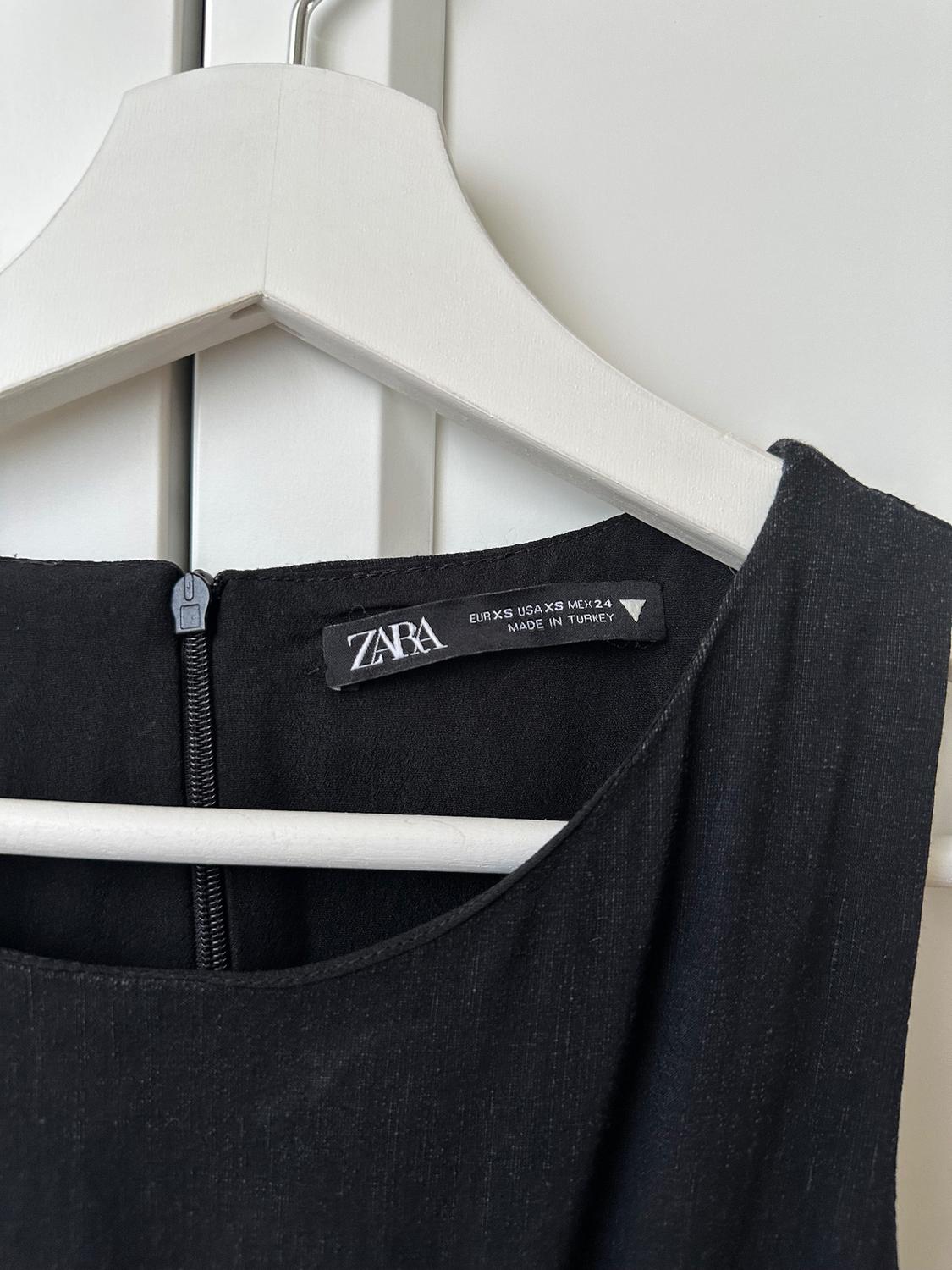 LINEN BLEND DRESS WITH CUT-OUT DETAIL - Image 6