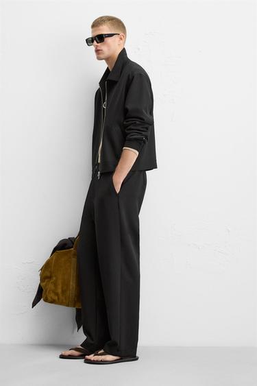 REGULAR FIT TROUSERS - Black by Zara - Image 4