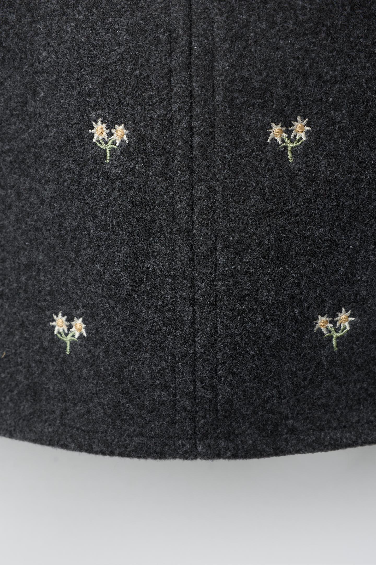 Детские платья Zara Embroidered Floral PIÑAFOR, цвет: Антрацитовый серый — фото 4