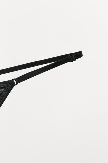 TEXTURED THONG - Black by Zara - Image 5