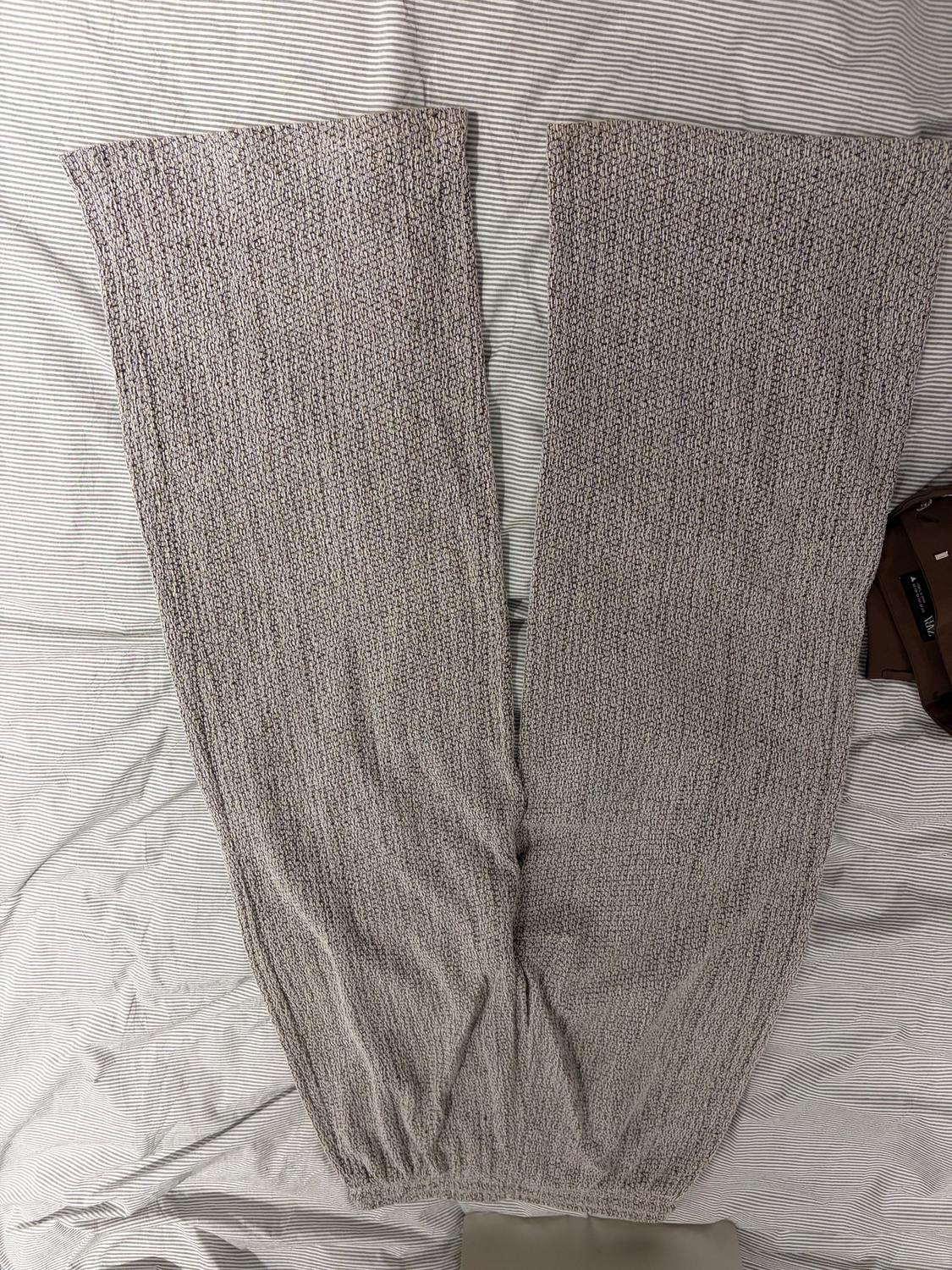 TEXTURED WIDE-LEG TROUSERS - Image 5
