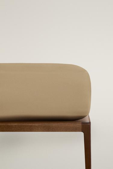 SATEEN FITTED SHEET | 30 CM HIGH (300 THREAD COUNT) - Sand by Zara