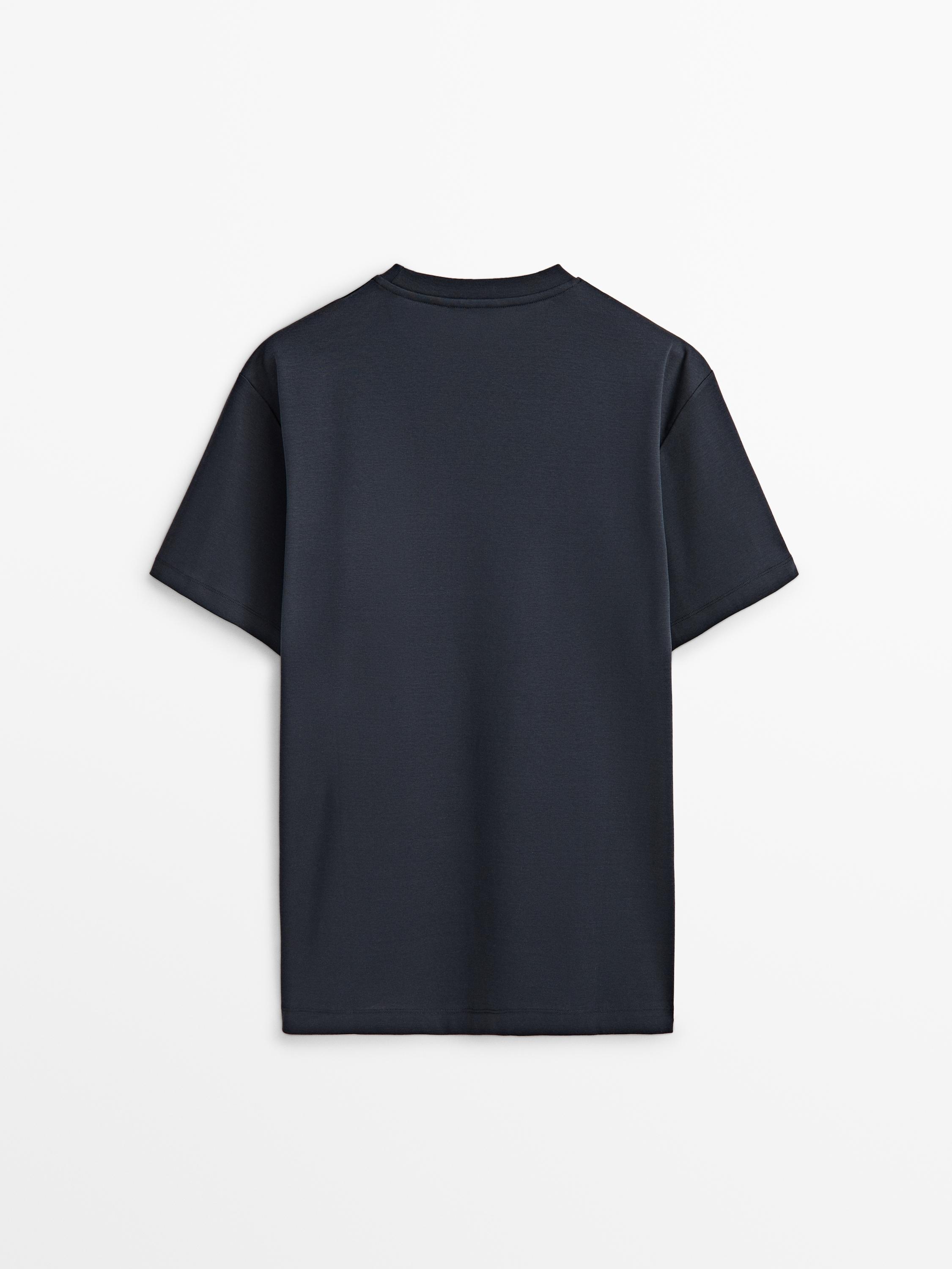 Relaxed fit short sleeve cotton T-shirt - Studio · Black, White, Dark Blue  · T-shirts And Polo Shirts