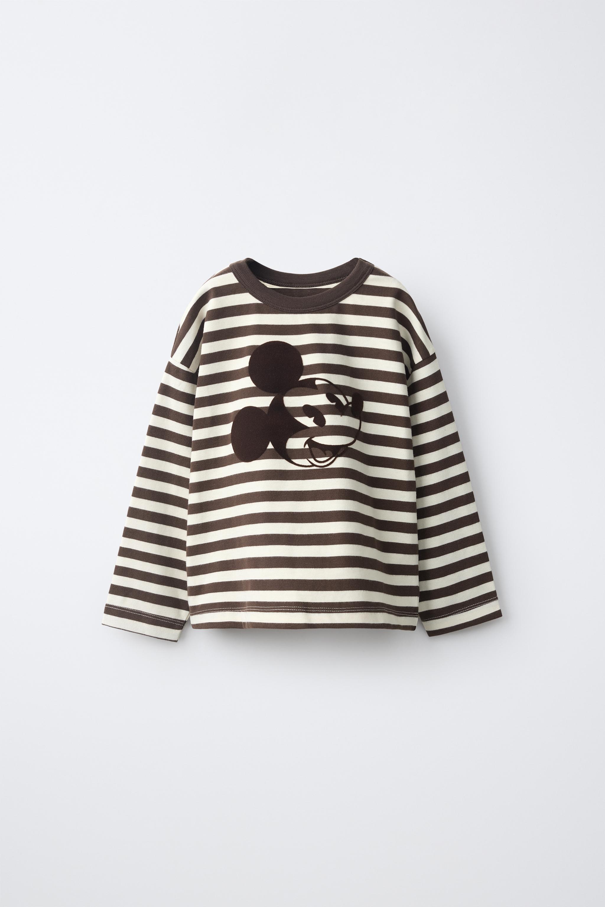 CAMISETA ESTAMPADA RAYAS FLOCK MICKEY MOUSE © DISNEY