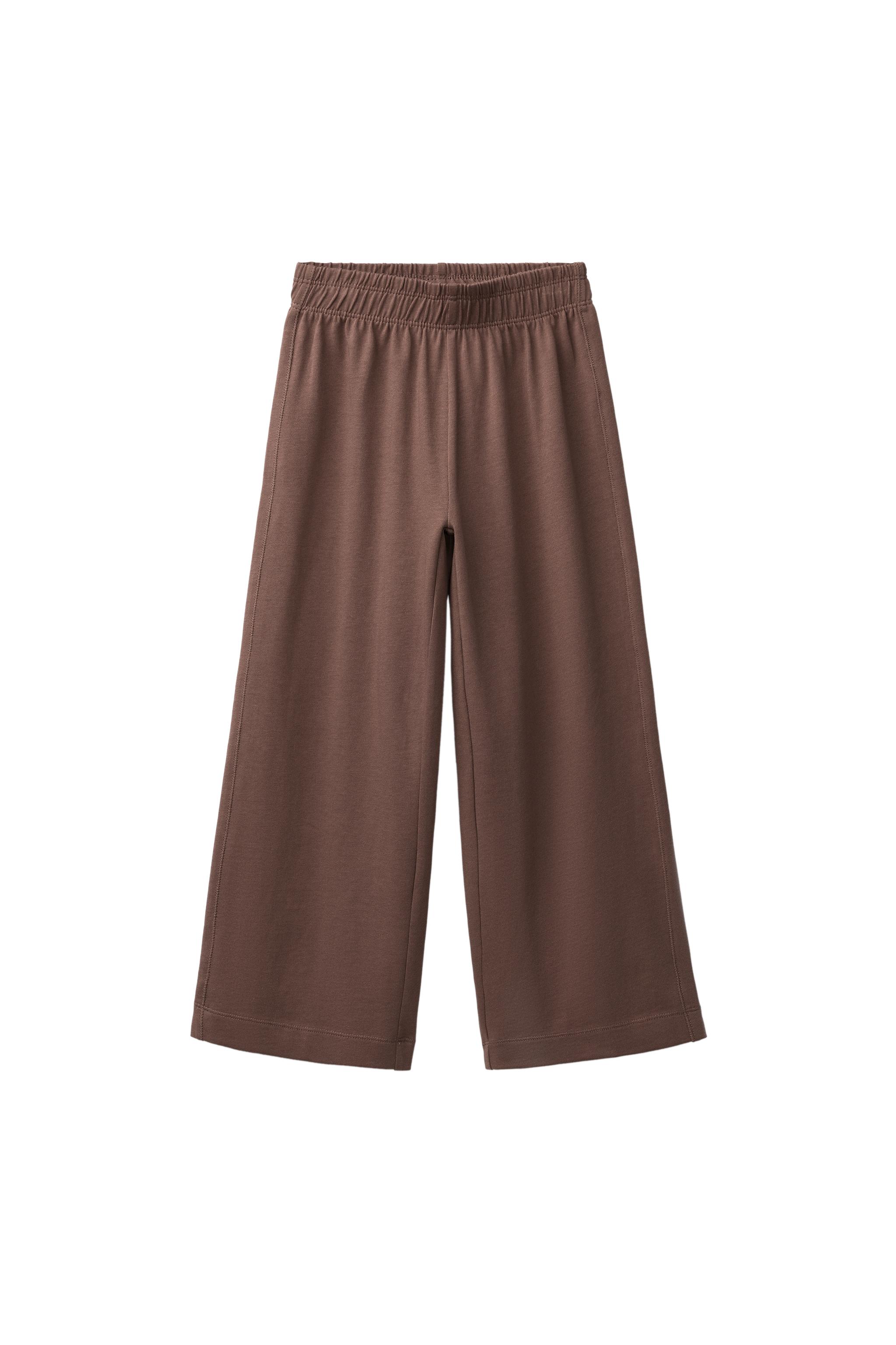 HEAVYWEIGHT WIDE LEG PANTS — Brown (alternate view)