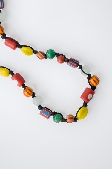 COLLIER FANTAISIE EN CORDE - Multicolore de Zara - Image 2