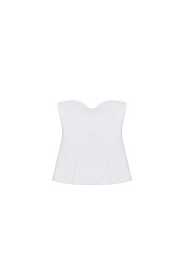 BANDEAU SWEETHEART NECKLINE TOP