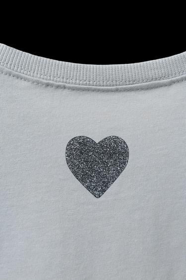 CAMISETA ESTAMPADO BRILLO LILO & STITCH © DISNEY - Gris antracita de Zara