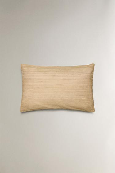 HOUSSE DE COUSSIN EN SOIE - Beige clair de Zara - Image 2