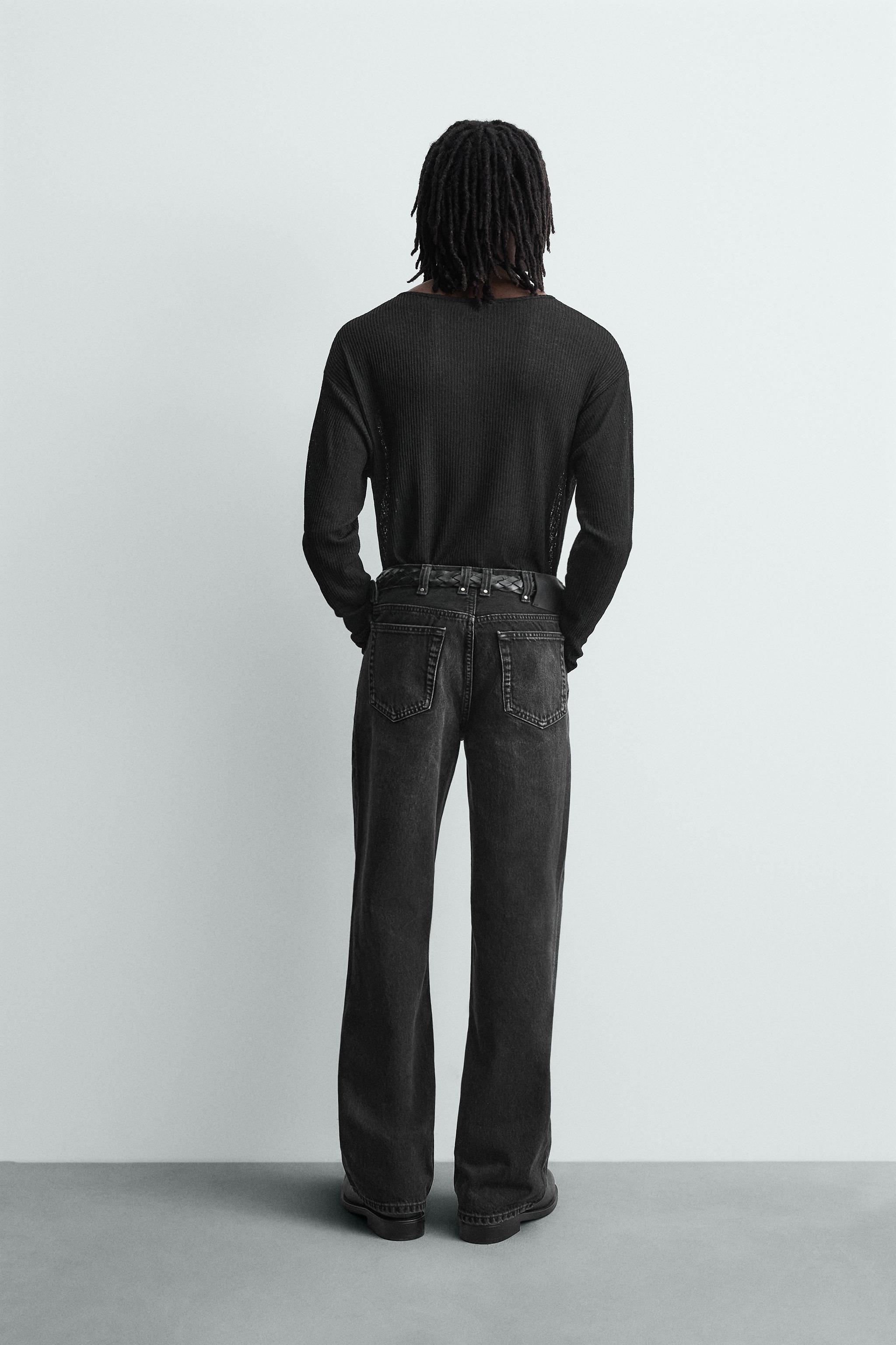 ストレートフィットデニムパンツ - ブラック | ZARA Japan / 日本