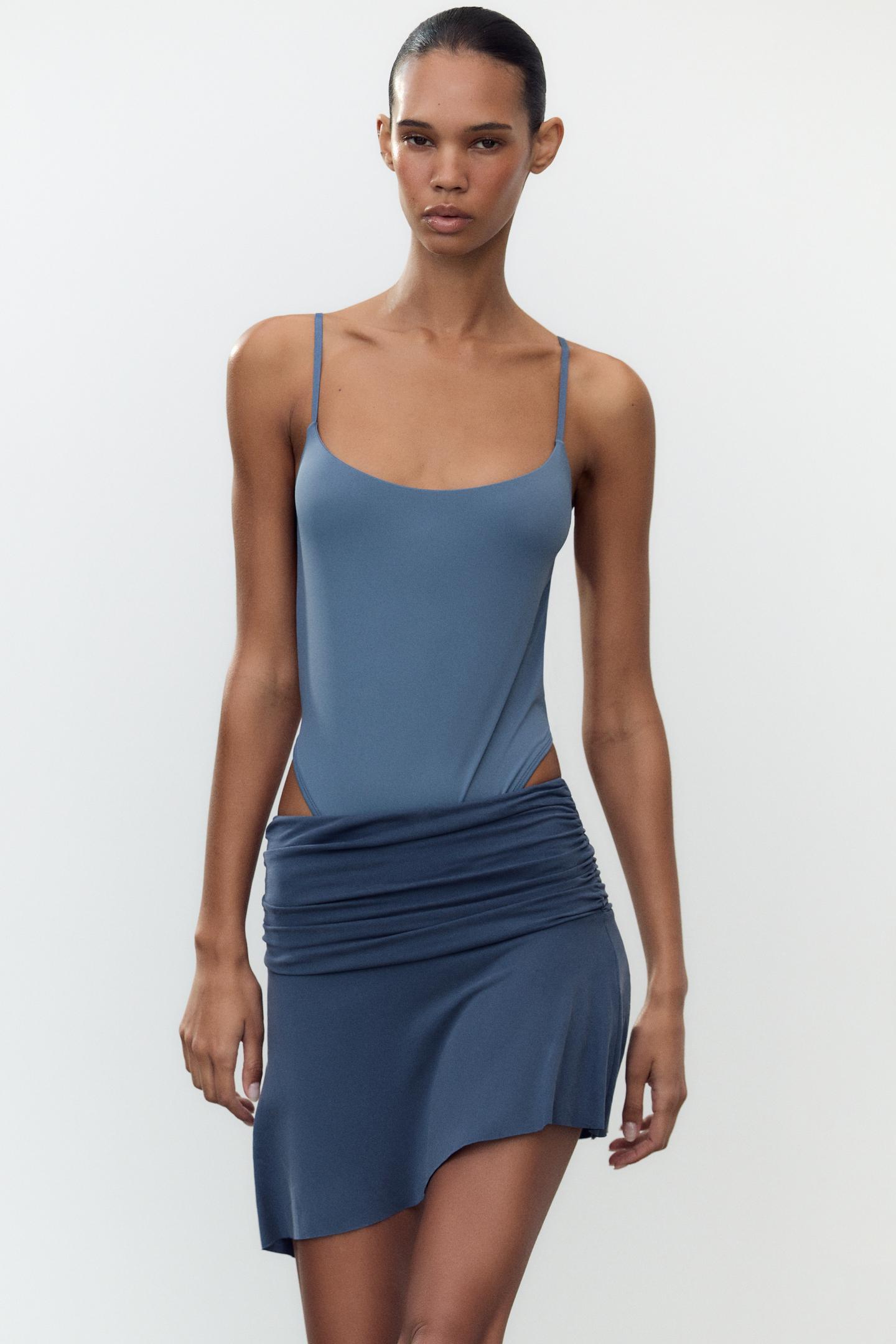 OPEN BACK POLYAMIDE BODYSUIT