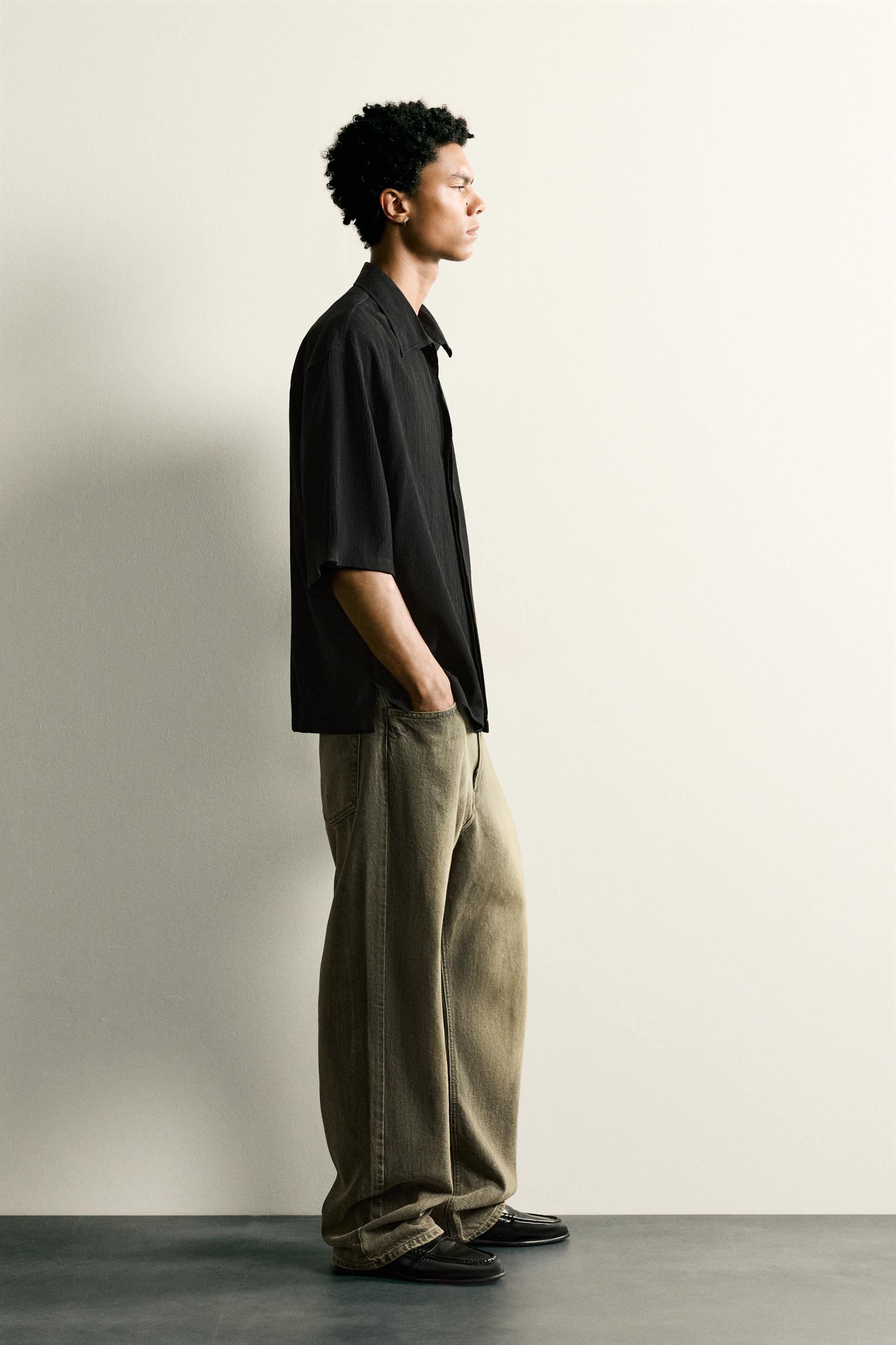 TEXTURED BOXY FIT SHIRT