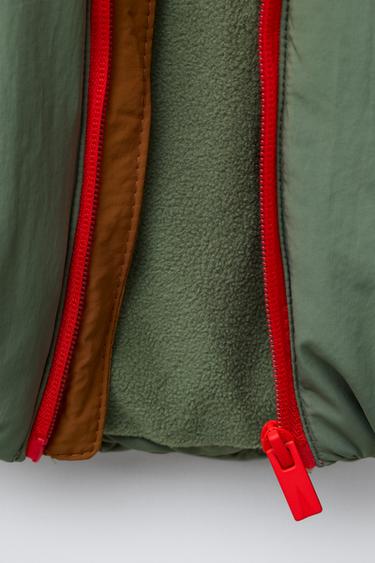 WATER-REPELLENT COLOUR BLOCK PADDED JACKET - Multicoloured by Zara - Image 7