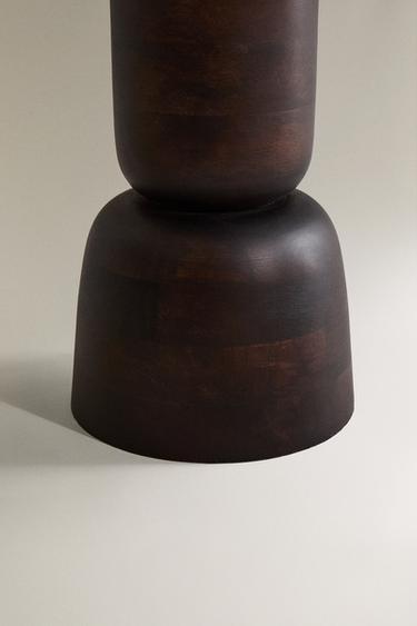 WOODEN SIDE TABLE - Black by Zara - Image 3