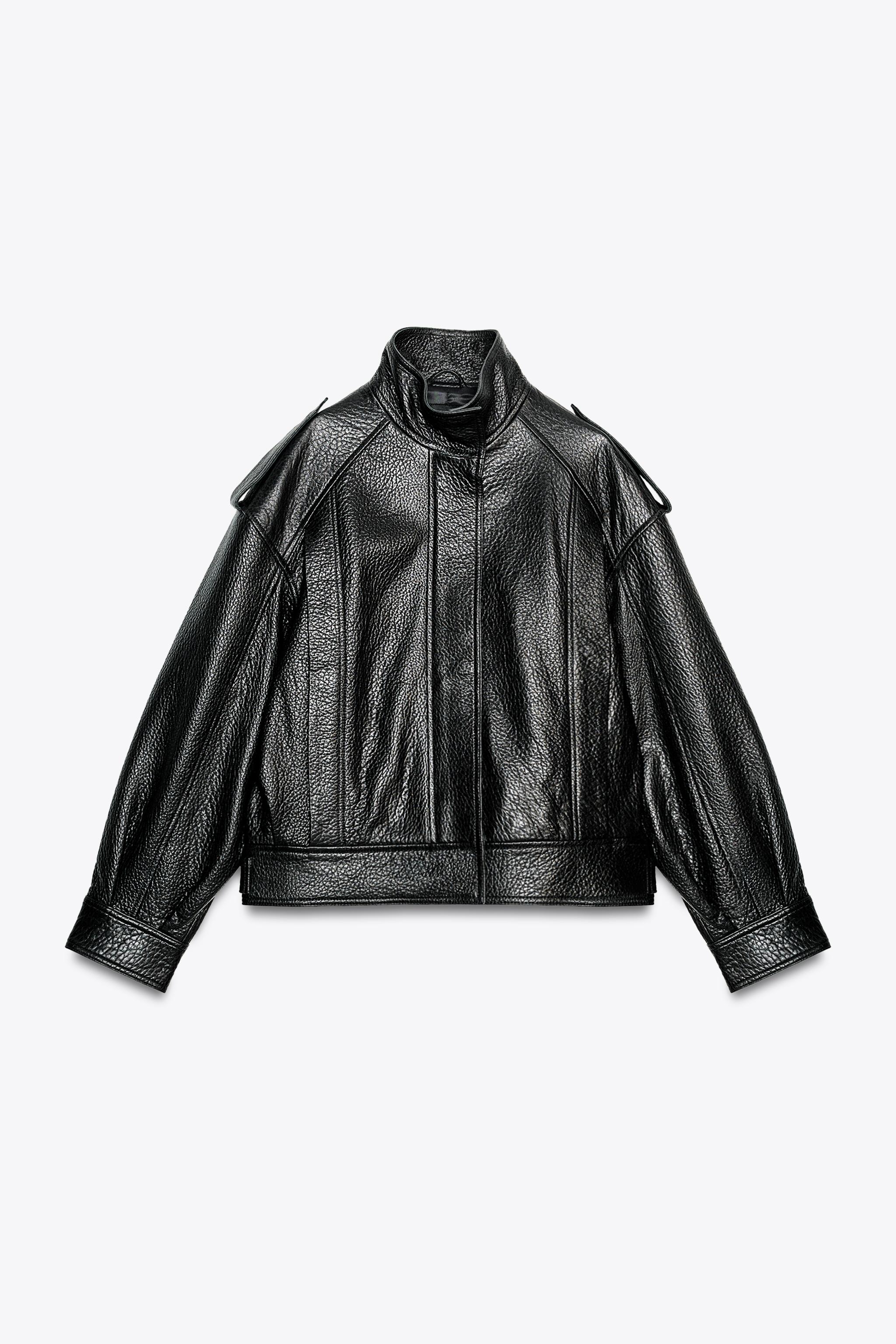 新品未使用L✨ZARA ウエスタンジャケット 本革 スウェード 黒色 フリンジ org.jpg