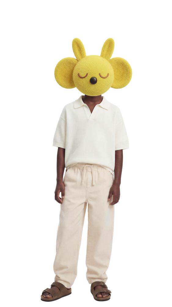 Zara FLOWY SALGA PANTS - Light ecru - Image 0
