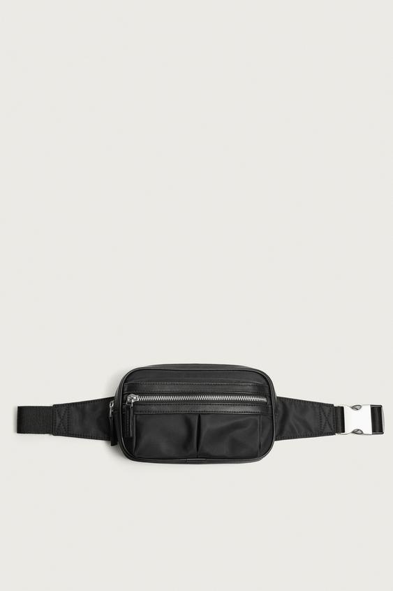 RIÑONERA TÉCNICA COMBINADA - Negro de Zara - Imagen 0