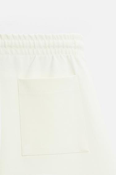 INTERLOCK TEXTURED BERMUDA SHORTS - Oyster-white by Zara - Image 8
