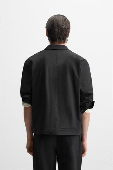 OVERSHIRT WITH POCKETS - Black by Zara - Image 2