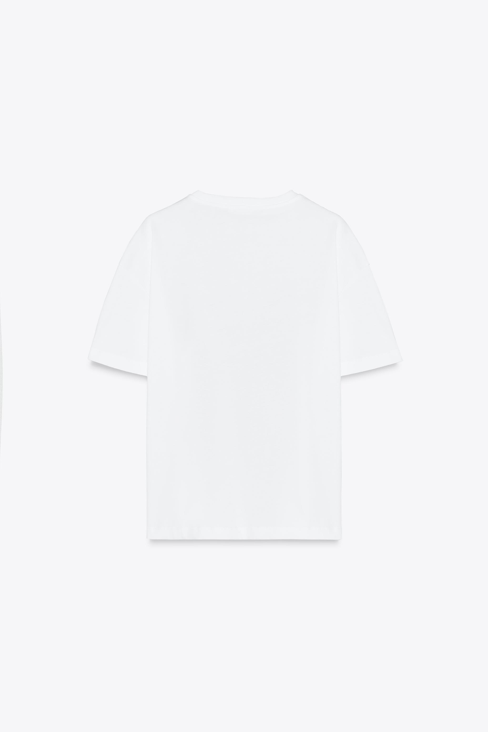 【ZARA】ガールプリントTシャツ ホワイト | 5644/188/250 GIRLS PRINT T-SHIRT - Multicolored | ZARA United States