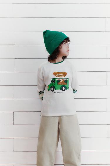 ÁO PHÔNG HỌA TIẾT - Màu trắng từ Zara