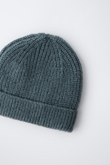 BASIC KNITTED BEANIE - Petrol blue by Zara - Image 1