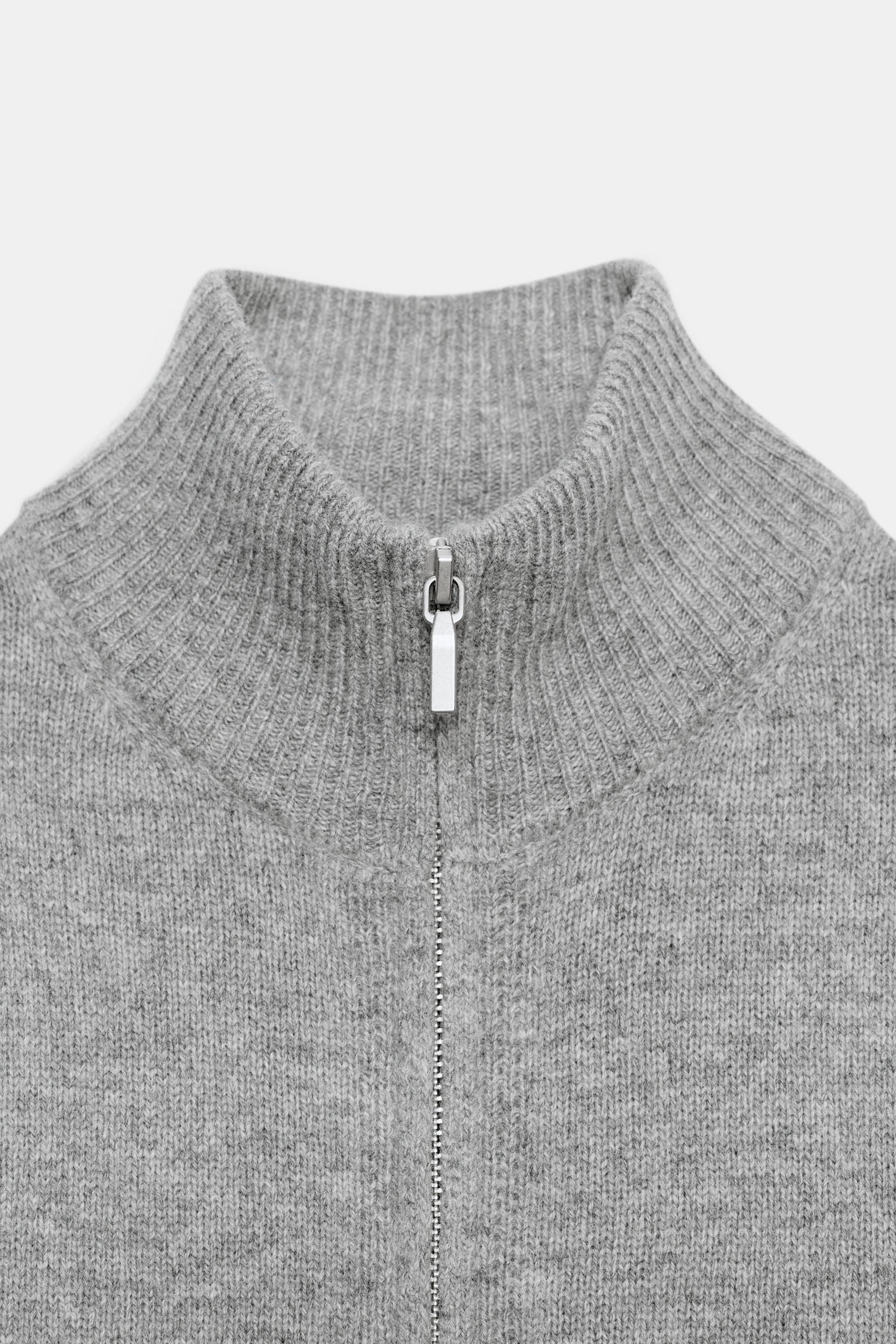 100% WOOL ZIP-UP JACKET