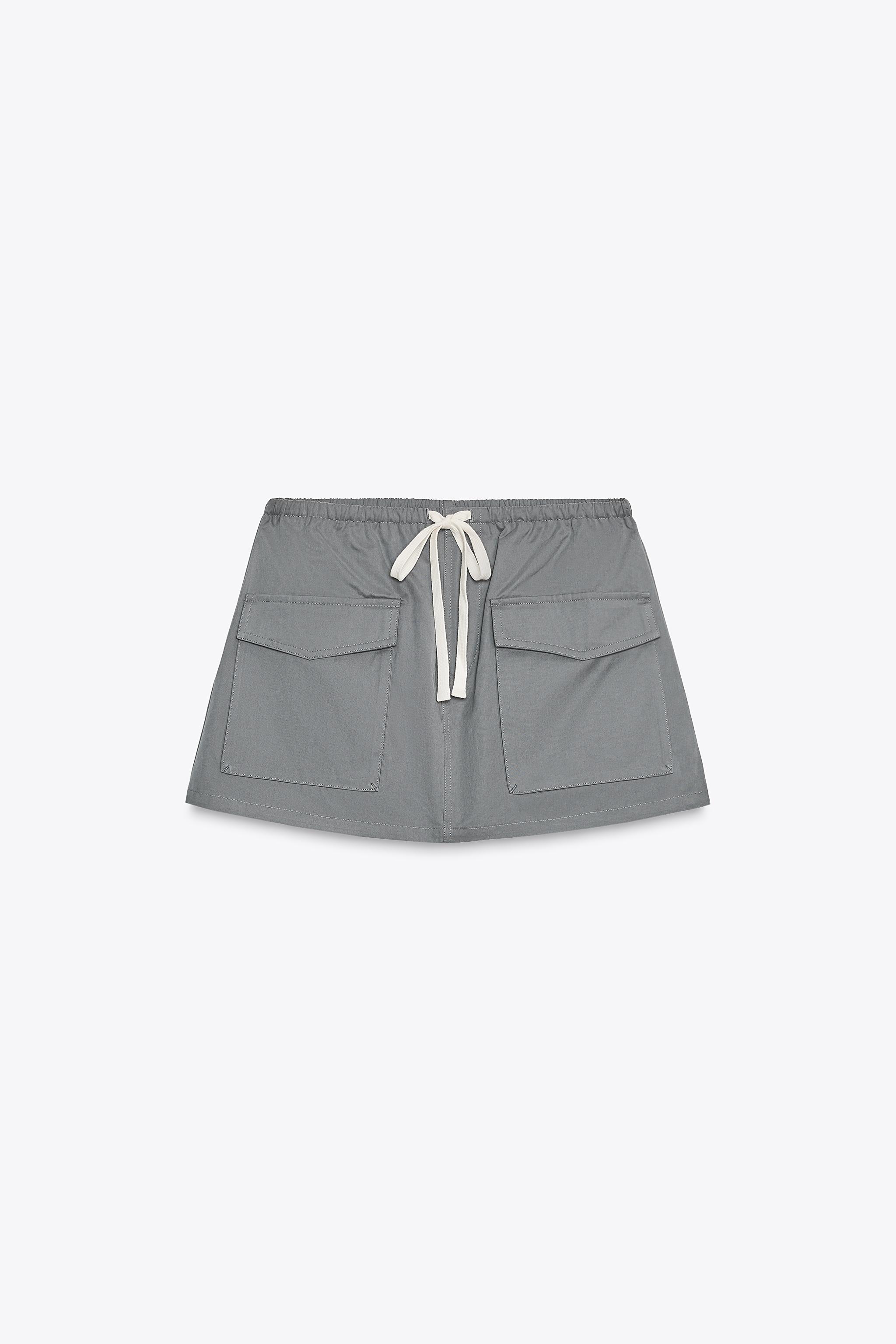 CARGO SKORT - Mid-gray | ZARA United States