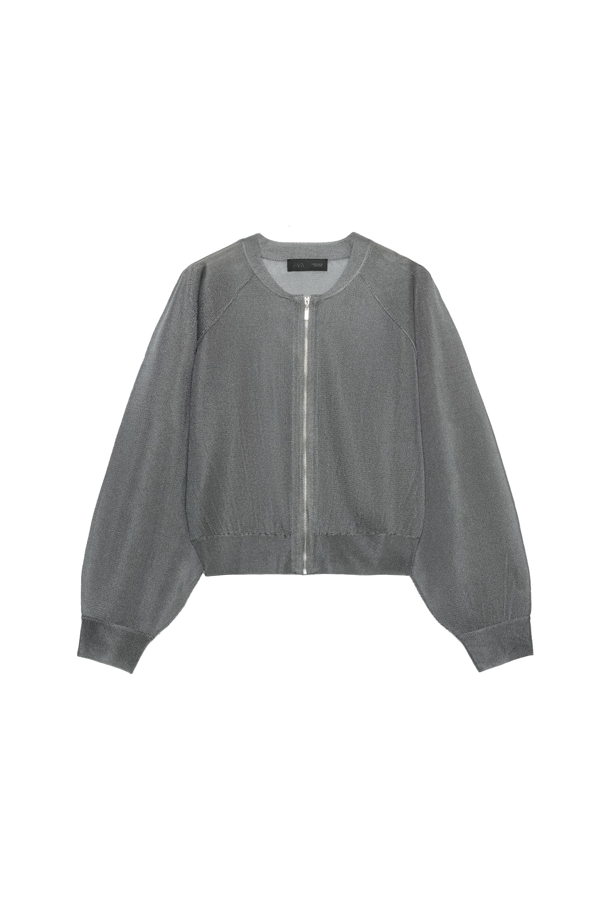 KNIT BOMBER JACKET