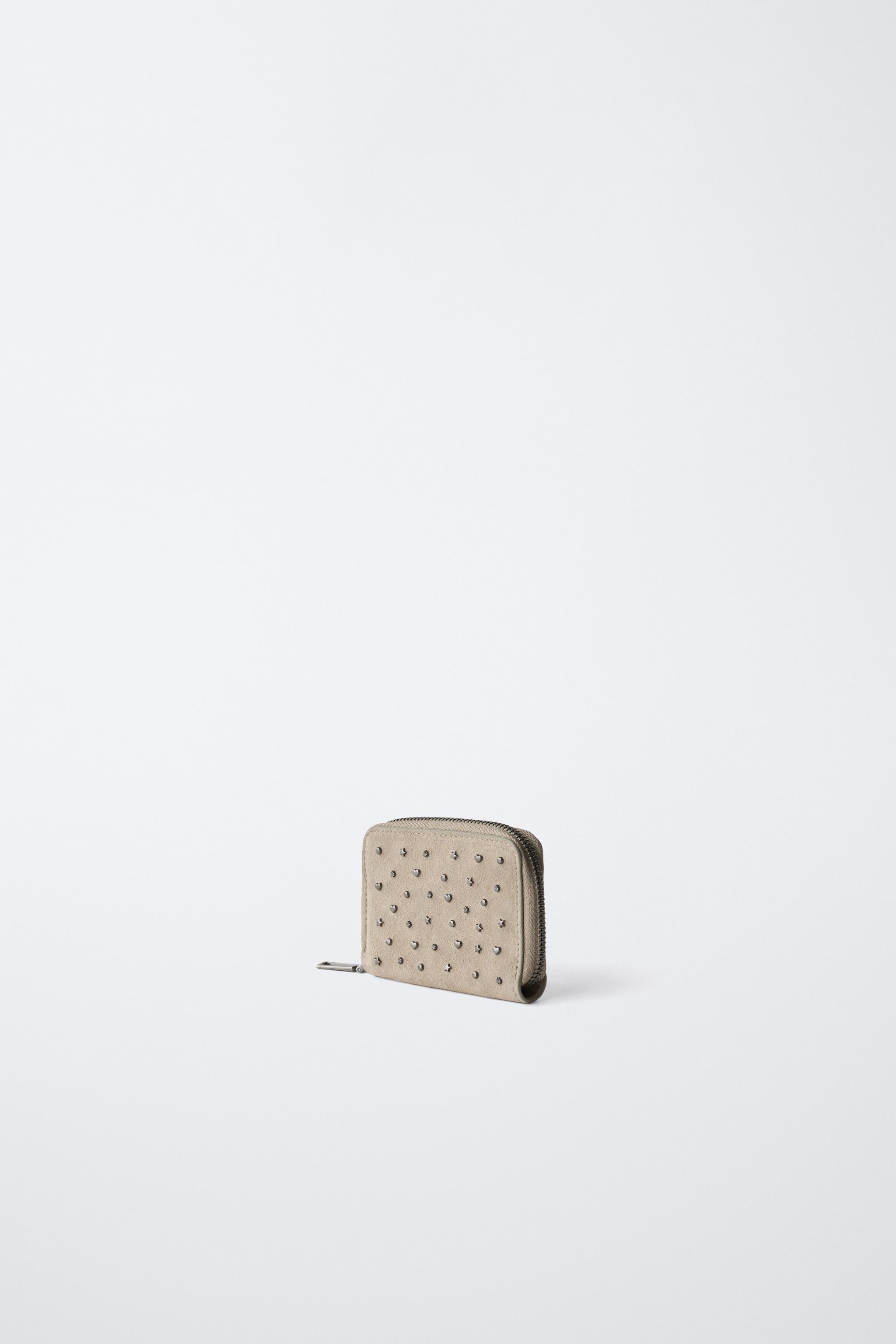 LEATHER STUDDED WALLET