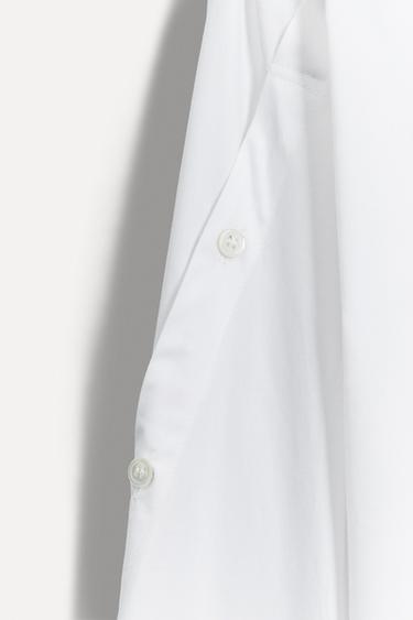 CHEMISE COMBINÉE EN POPELINE 50E ANNIVERSAIRE - Blanc de Zara - Image 4