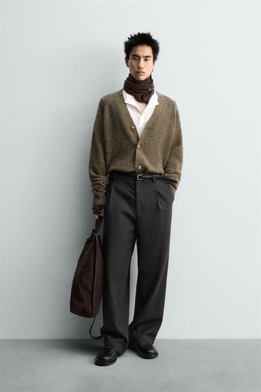 CÁRDIGAN RELAXED FIT LIMITED EDITION - Marrón de Zara