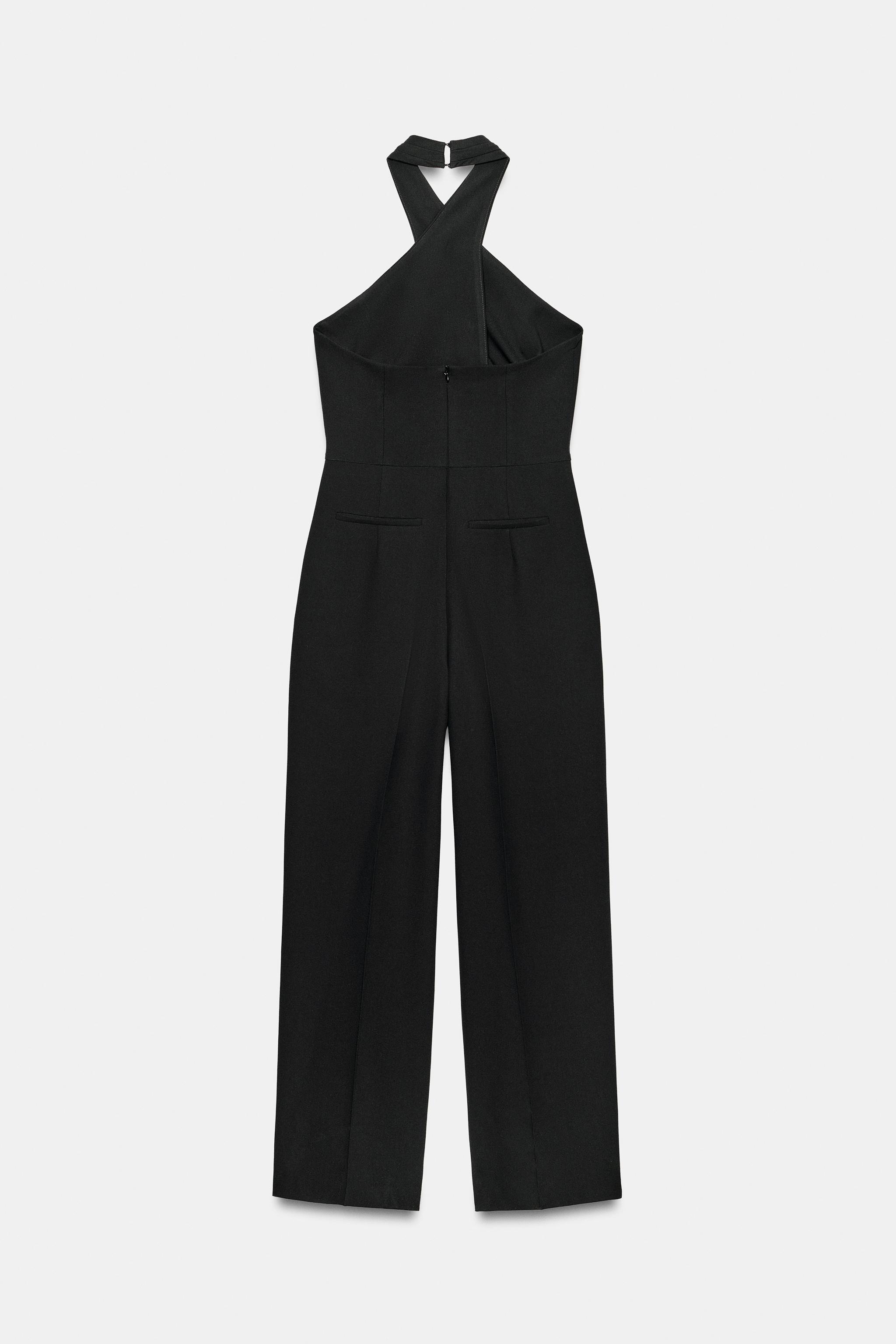 CRISSCROSS HALTER JUMPSUIT