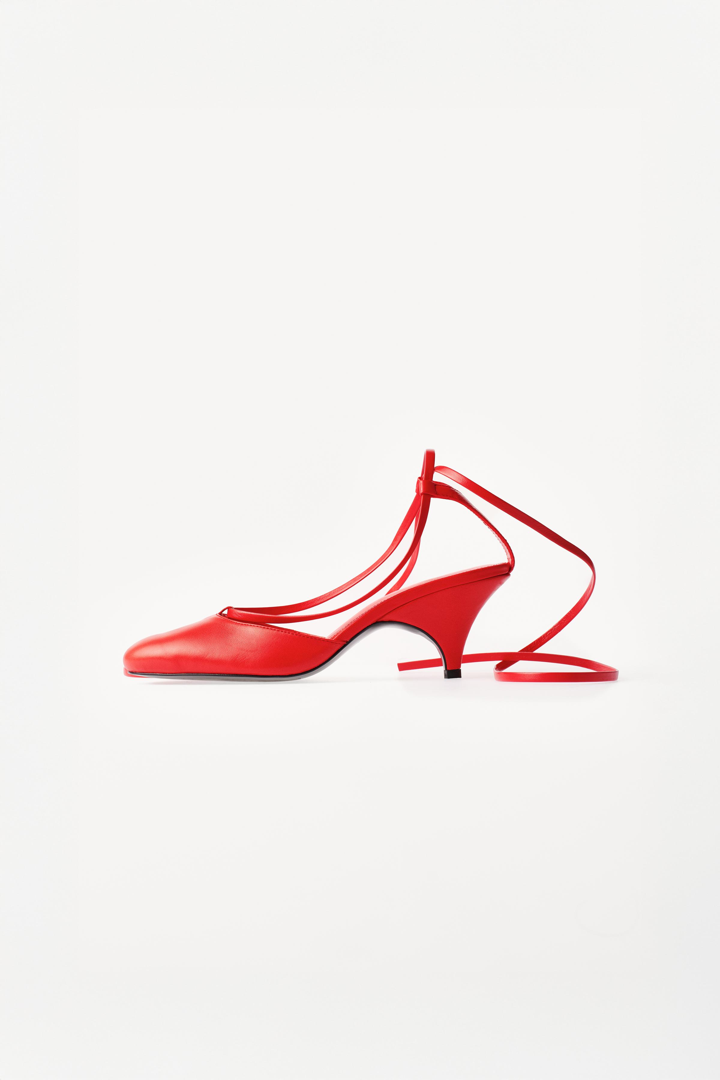 WILLY CHAVARRIA X ZARA LEATHER STRAPPY HEELS