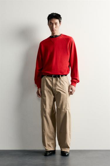 RELAXED FIT CARGO TROUSERS - Stone by Zara - Image 0